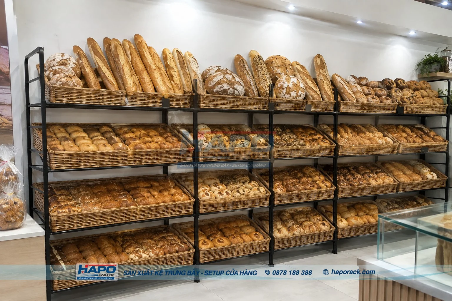 Top Kệ Bánh Mì Khung Sắt Chắc Chắn, Đẹp, Phù Hợp Nhiều Không Gian