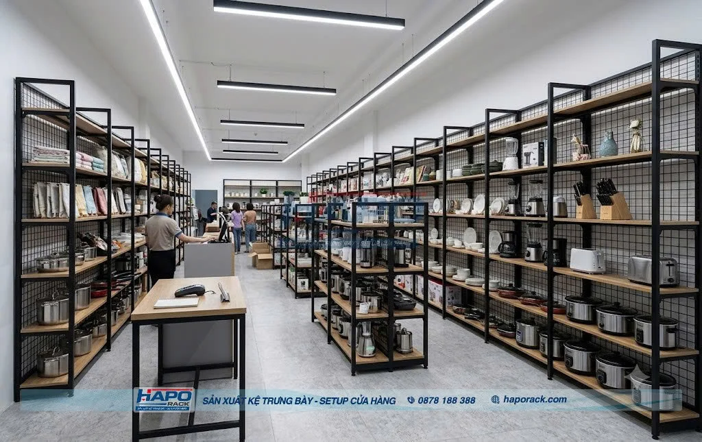 Top Kệ Bày Đồ Gia Dụng Đẹp, Chắc Chắn, Dễ Sắp Xếp Nhiều Nhóm Hàng