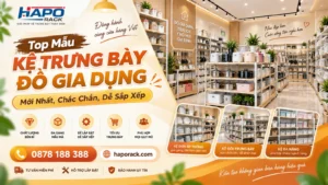 Top Kệ Sắt Trưng Bày Đồ Gia Dụng Chắc Chắn, Bền, Dễ Điều Chỉnh