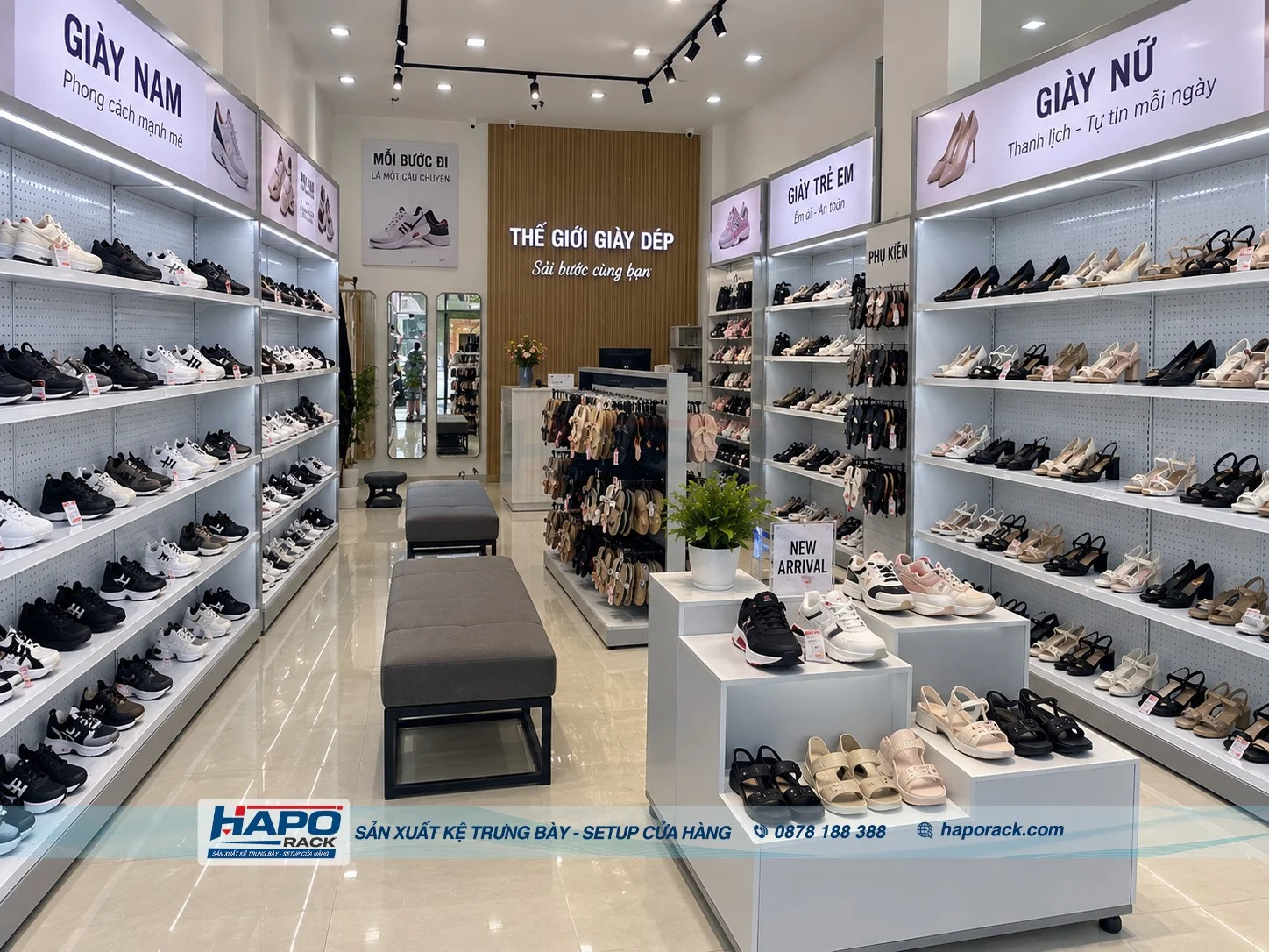 Top Kệ Shop Giày Dép Đẹp, Gọn Gàng, Phù Hợp Nhiều Không Gian