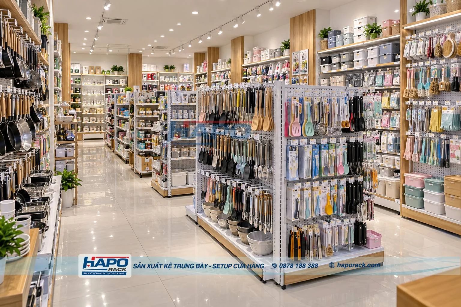Top Mẫu Kệ Bày Hàng Gia Dụng Đẹp, Chắc Chắn, Dễ Sắp Xếp Cho Cửa Hàng