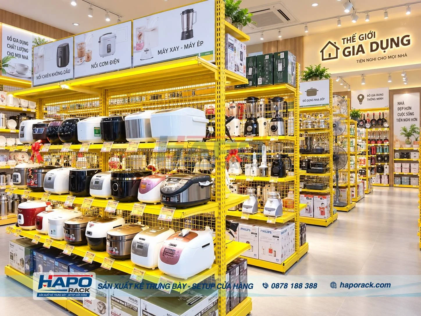 Top Mẫu Kệ Bày Hàng Gia Dụng Mới Nhất, Chắc Chắn, Dễ Sắp Xếp