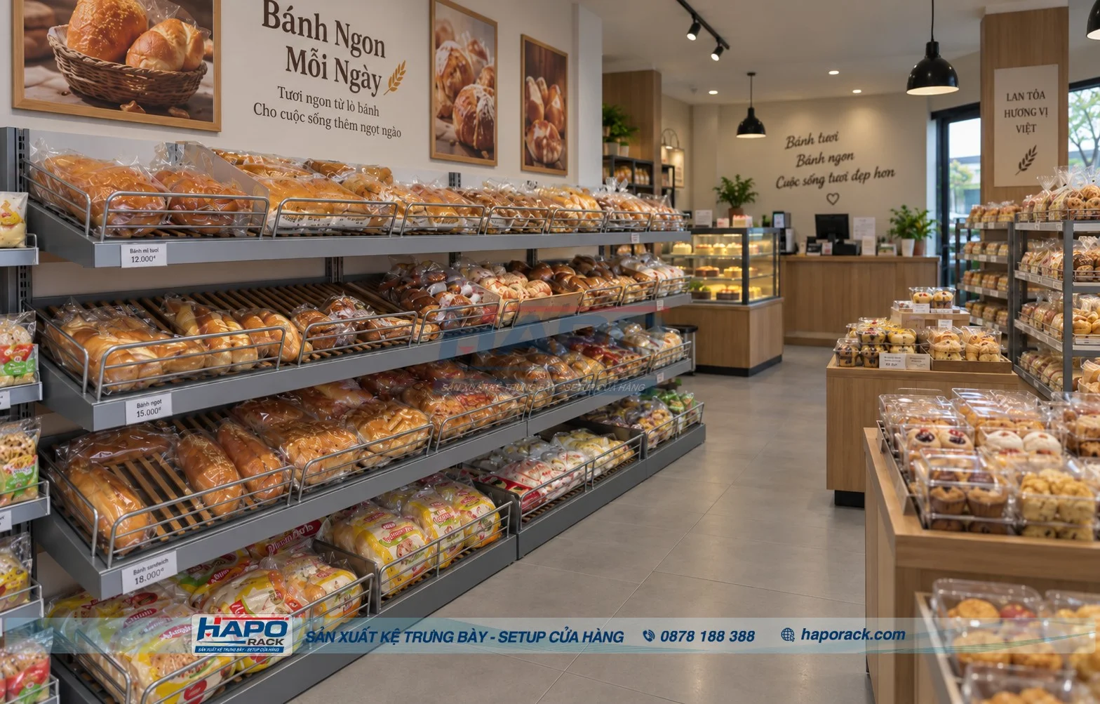 Top Mẫu Kệ Để Bánh Ngọt Đẹp, Gọn Gàng, Dễ Chọn Bánh