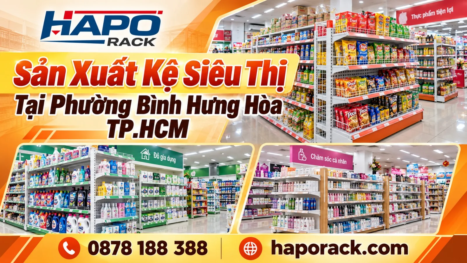 Xưởng Sản Xuất Và Thi Công Kệ Siêu Thị Tại Phường Bình Hưng Hòa TP.HCM