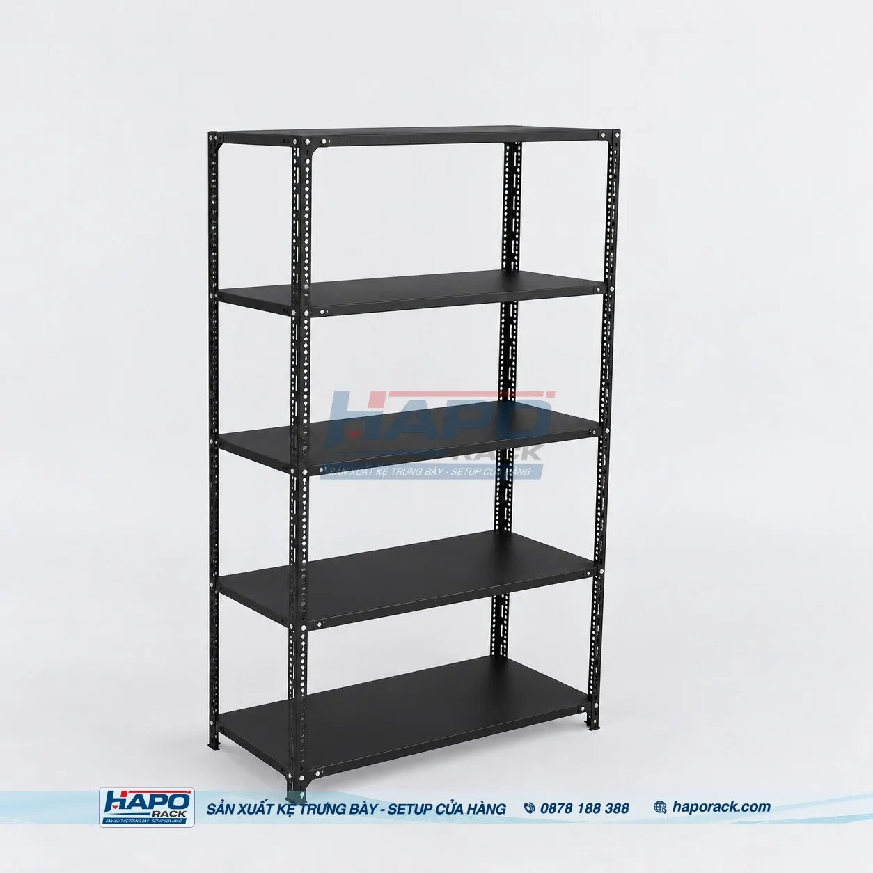 2. Kệ Sắt V Lỗ 5 Tầng – Kích Thước Và Báo Giá