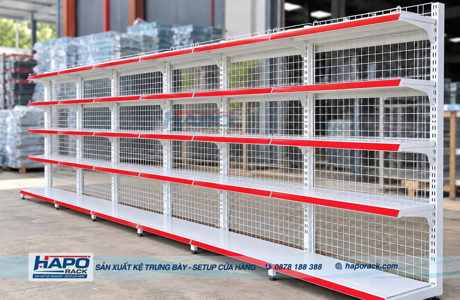 Kệ Đơn Lưng Lưới 5 Tầng 1m8 Cho Cửa Hàng – Giá Và Cách Chọn