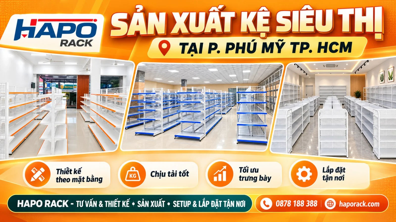 Báo Giá Sản Xuất Kệ Siêu Thị Tại Phường Phú Mỹ TP.HCM Mới Nhất