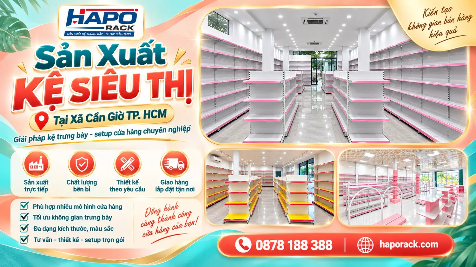 Báo Giá Sản Xuất Kệ Siêu Thị Tại Xã Cần Giờ TP.HCM Mới Nhất