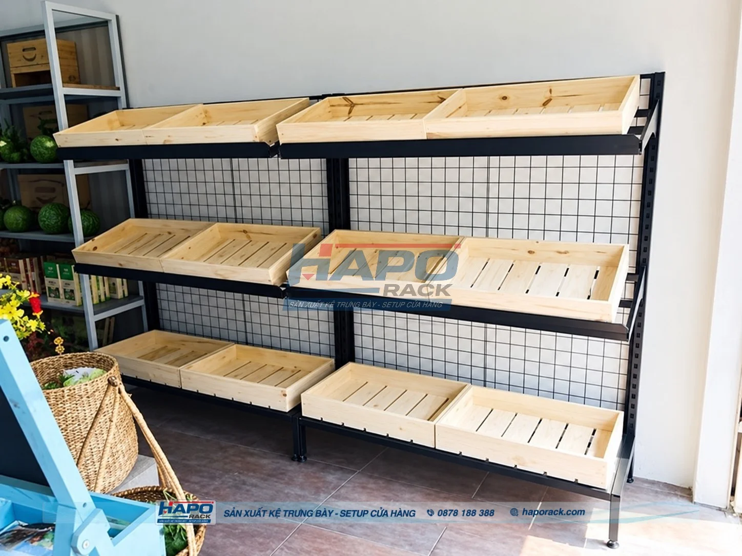 Bí quyết trưng bày rau củ quả đẹp giúp thu hút khách hàng