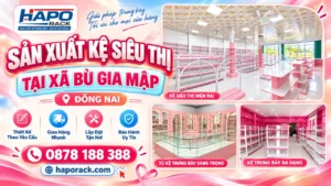 Chuyên Sản Xuất Kệ Siêu Thị Tại Xã Bù Gia Mập Đồng Nai Uy Tín