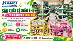 Chuyên Sản Xuất Kệ Siêu Thị Tại Xã Hưng Phước Đồng Nai Chất Lượng