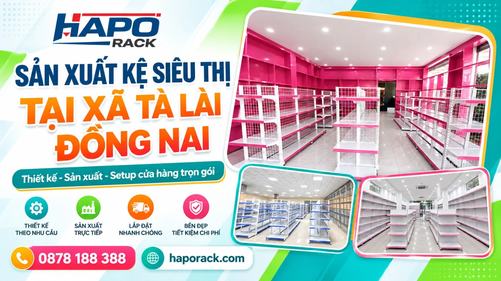 Chuyên Sản Xuất Kệ Siêu Thị Tại Xã Tà Lài Đồng Nai Theo Yêu Cầu