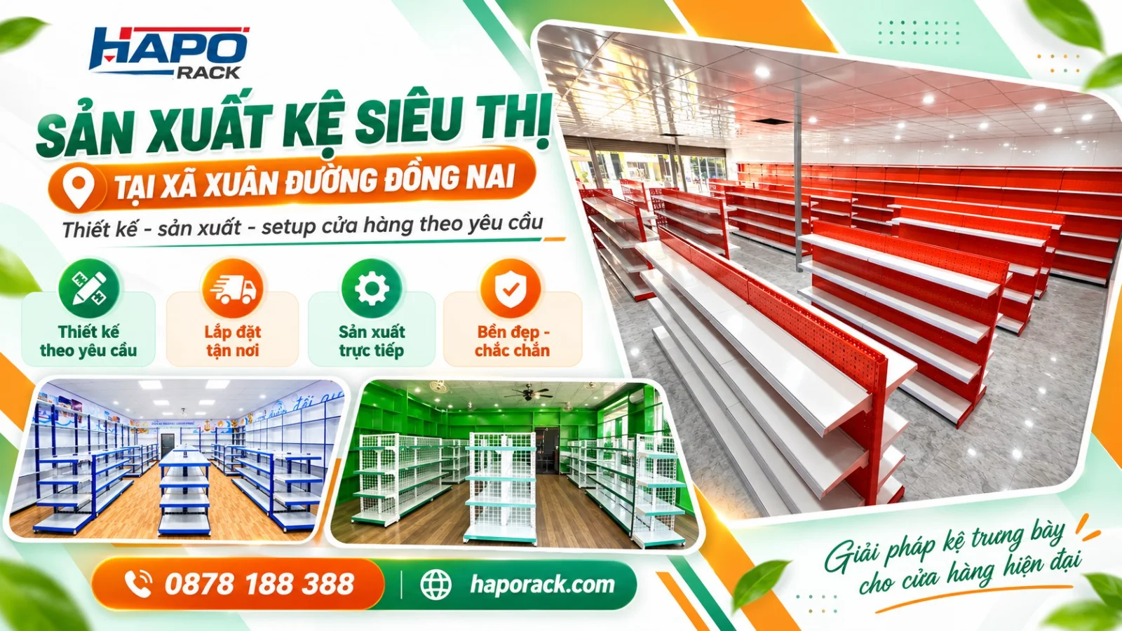 Chuyên Sản Xuất Kệ Siêu Thị Tại Xã Xuân Đường Đồng Nai Theo Yêu Cầu