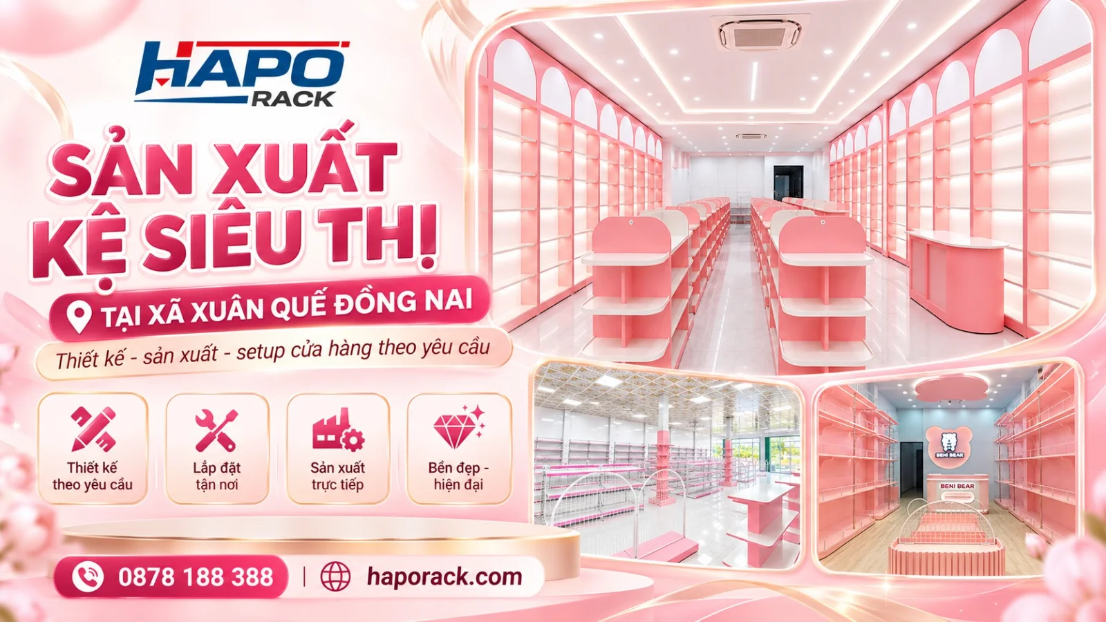 Chuyên Sản Xuất Kệ Siêu Thị Tại Xã Xuân Quế Đồng Nai Theo Yêu Cầu