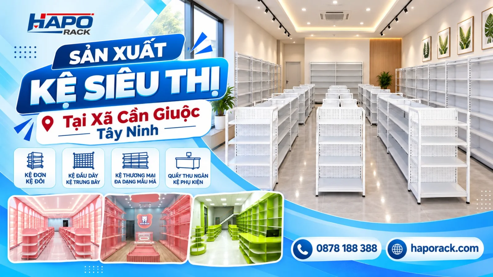Đơn Vị Sản Xuất Kệ Siêu Thị Tại Xã Cần Giuộc Tây Ninh Uy Tín