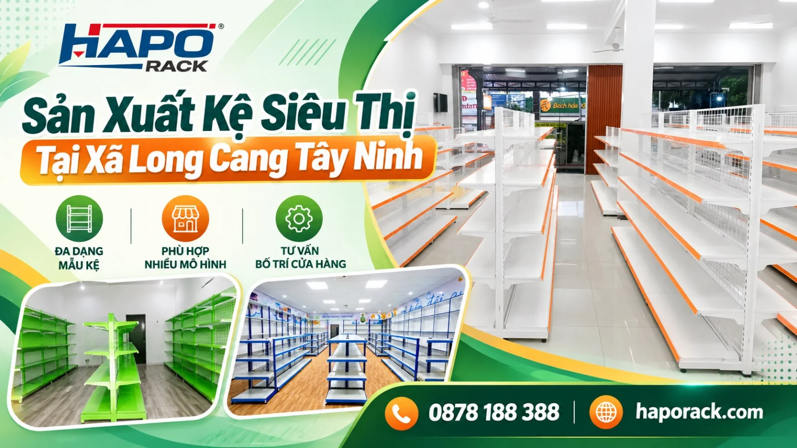 Đơn Vị Sản Xuất Kệ Siêu Thị Tại Xã Long Cang Tây Ninh Uy Tín
