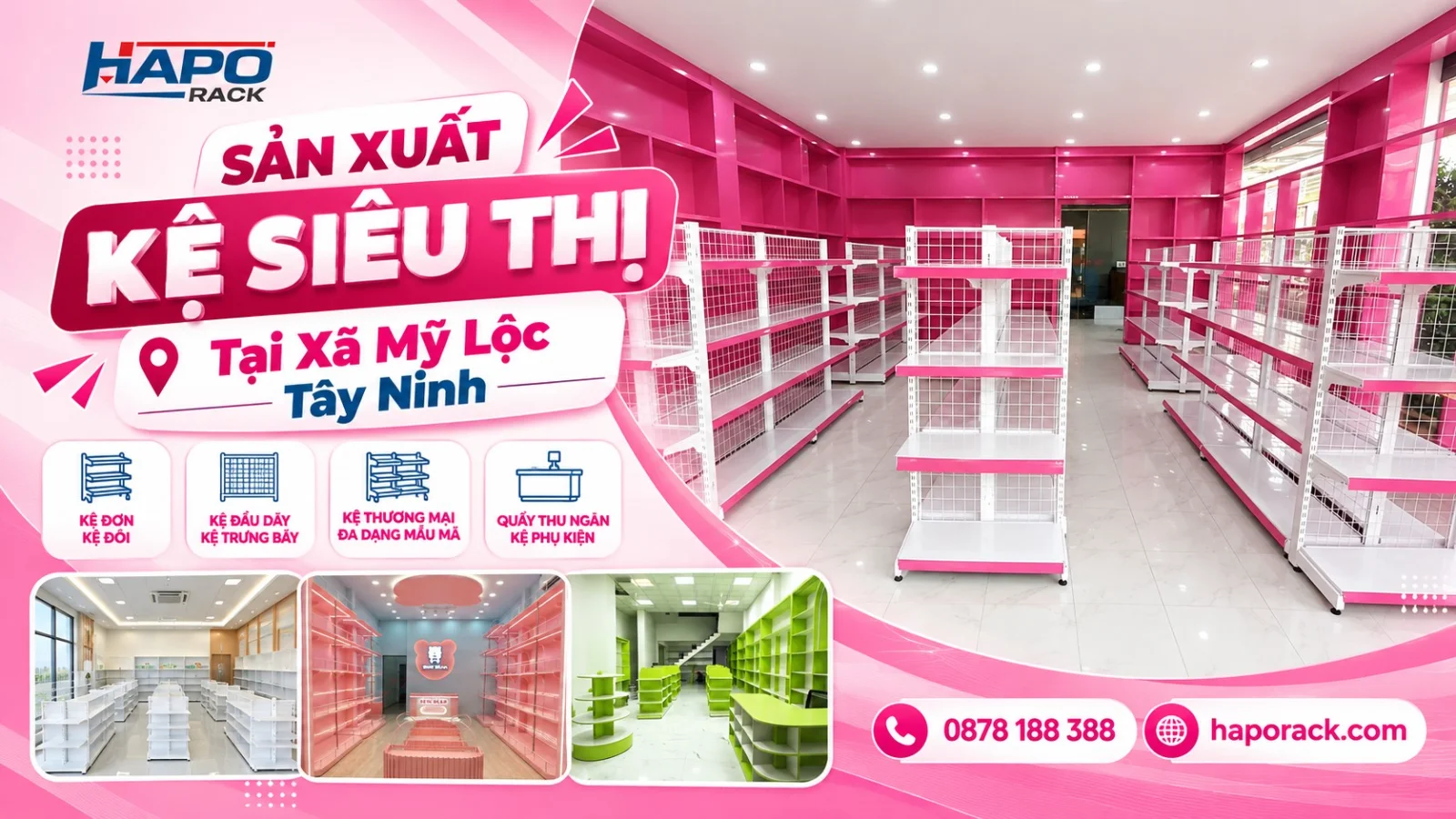 Đơn Vị Sản Xuất Kệ Siêu Thị Tại Xã Mỹ Lộc Tây Ninh Uy Tín