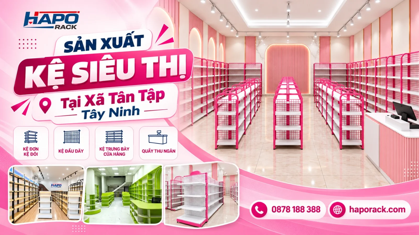 Đơn Vị Sản Xuất Kệ Siêu Thị Tại Xã Tân Tập Tây Ninh Uy Tín