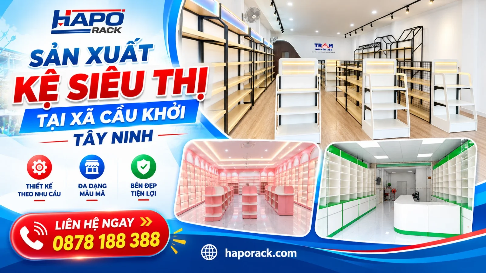 Đơn Vị Sản Xuất Kệ Siêu Thị Uy Tín Tại Xã Cầu Khởi Tây Ninh