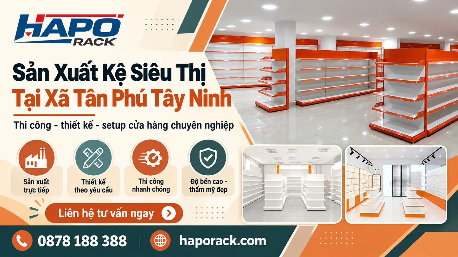 Đơn Vị Sản Xuất Kệ Siêu Thị Uy Tín Tại Xã Tân Phú Tây Ninh