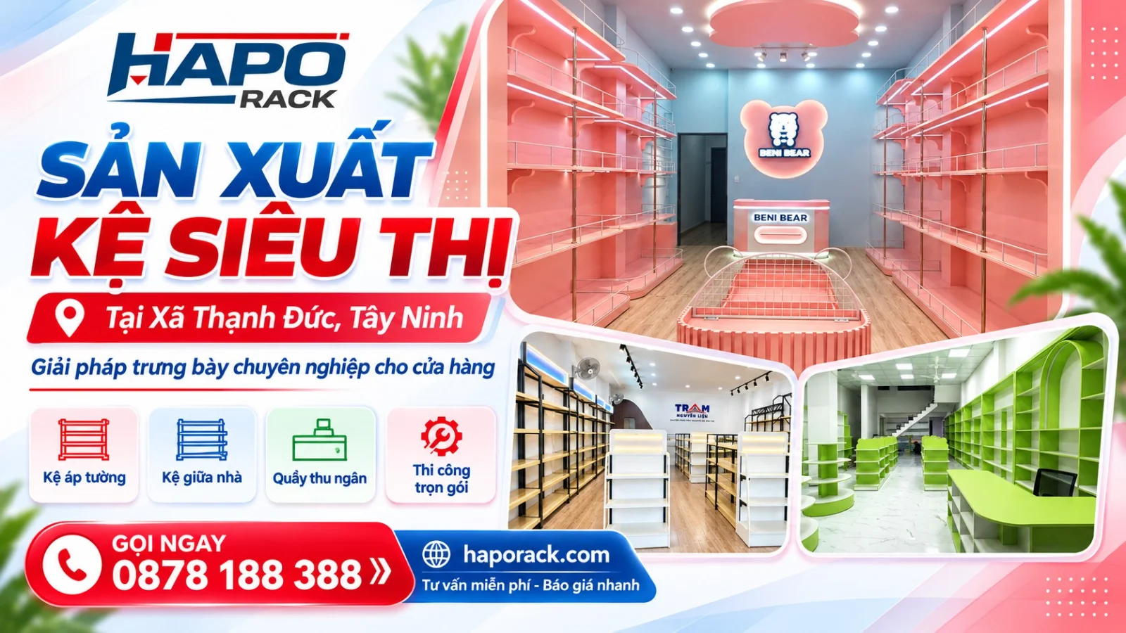 Đơn Vị Sản Xuất Kệ Siêu Thị Uy Tín Tại Xã Thạnh Đức Tây Ninh
