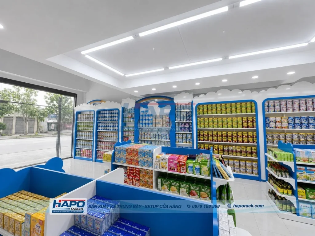 HOÀN THIỆN KỆ TRƯNG BÀY CỬA HÀNG MẸ & BÉ TẠI BIÊN HÒA, ĐỒNG NAI