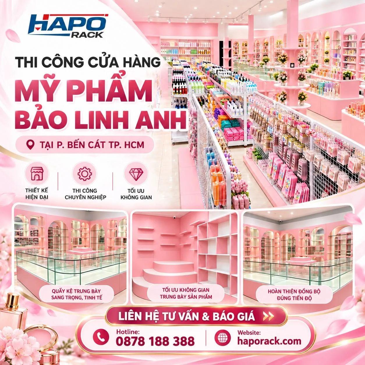 HOÀN THÀNH CỬA HÀNG MỸ PHẨM BẢO LINH ANH TẠI TP. HỒ CHÍ MINH