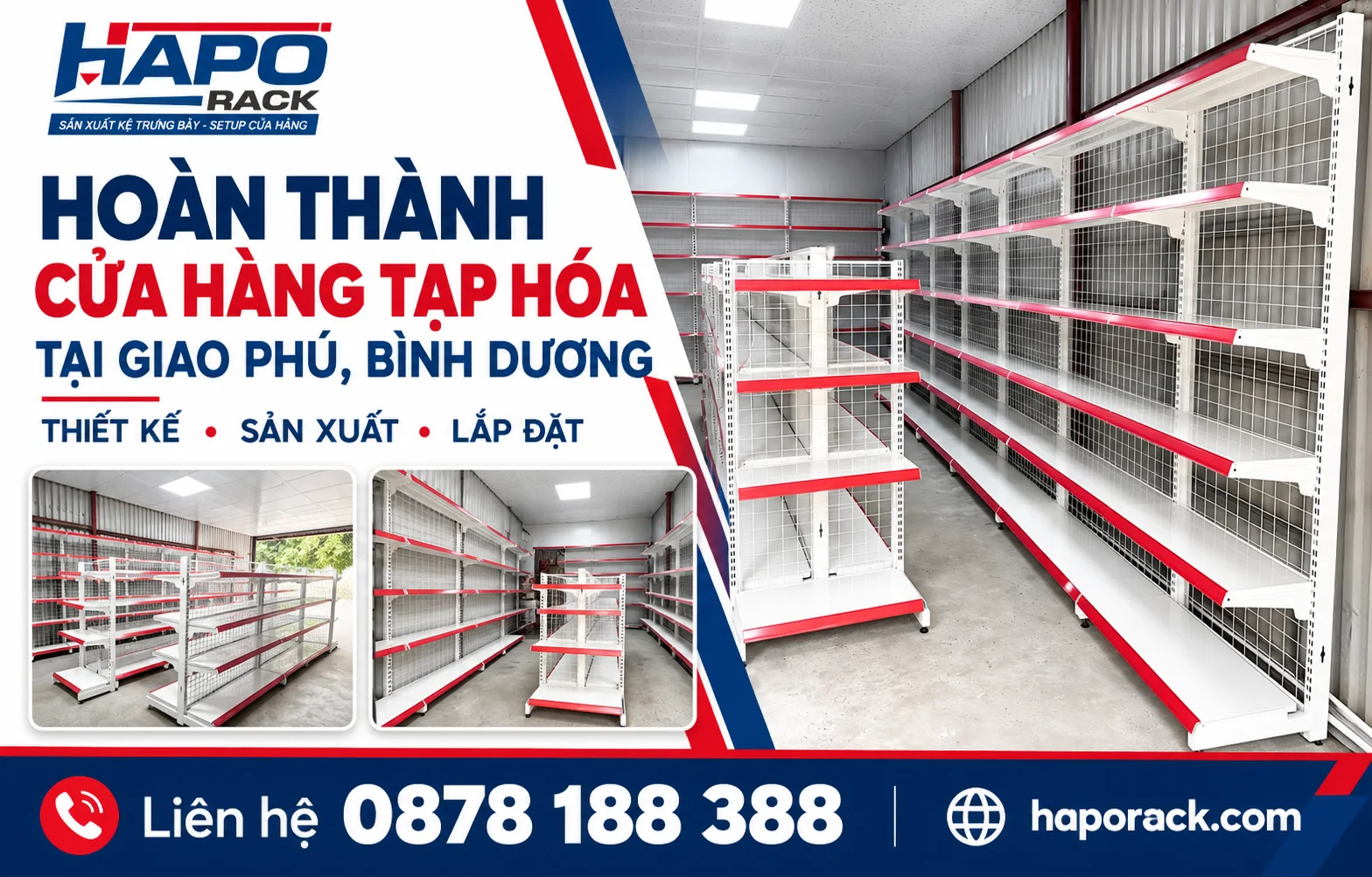 HOÀN THÀNH CỬA HÀNG TẠP HÓA TẠI PHÚ GIÁO, DÌNH DƯƠNG