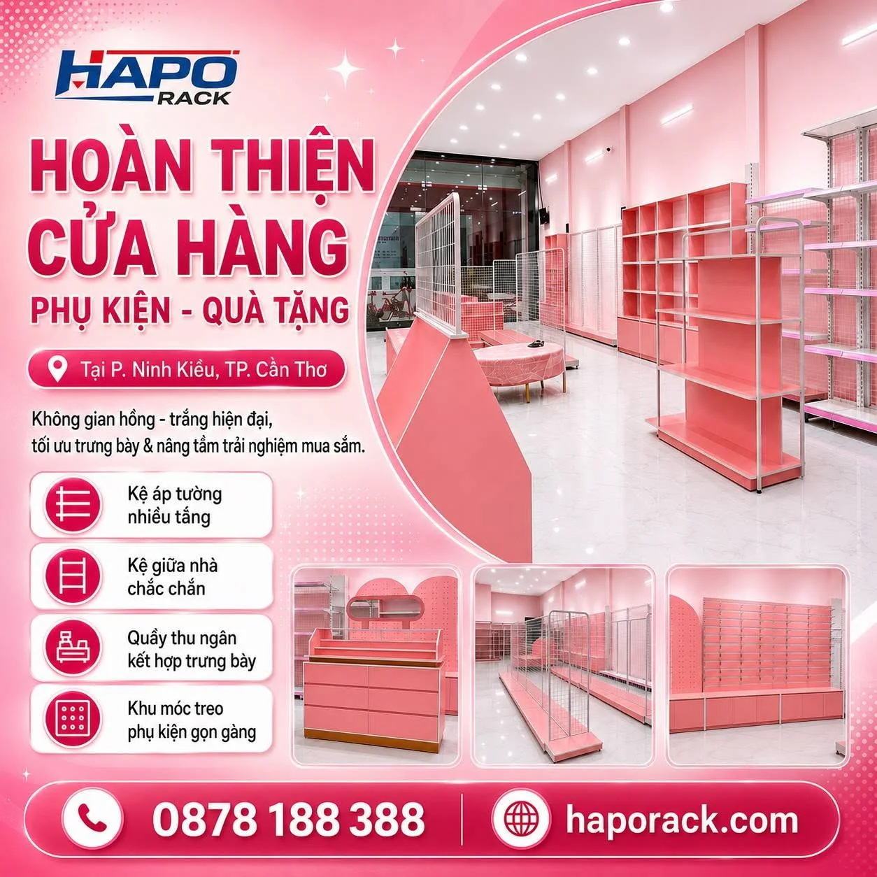 HOÀN THIỆN CỬA HÀNG PHỤ KIỆN, QUÀ TẶNG TẠI NINH KIỀU CẦN THƠ