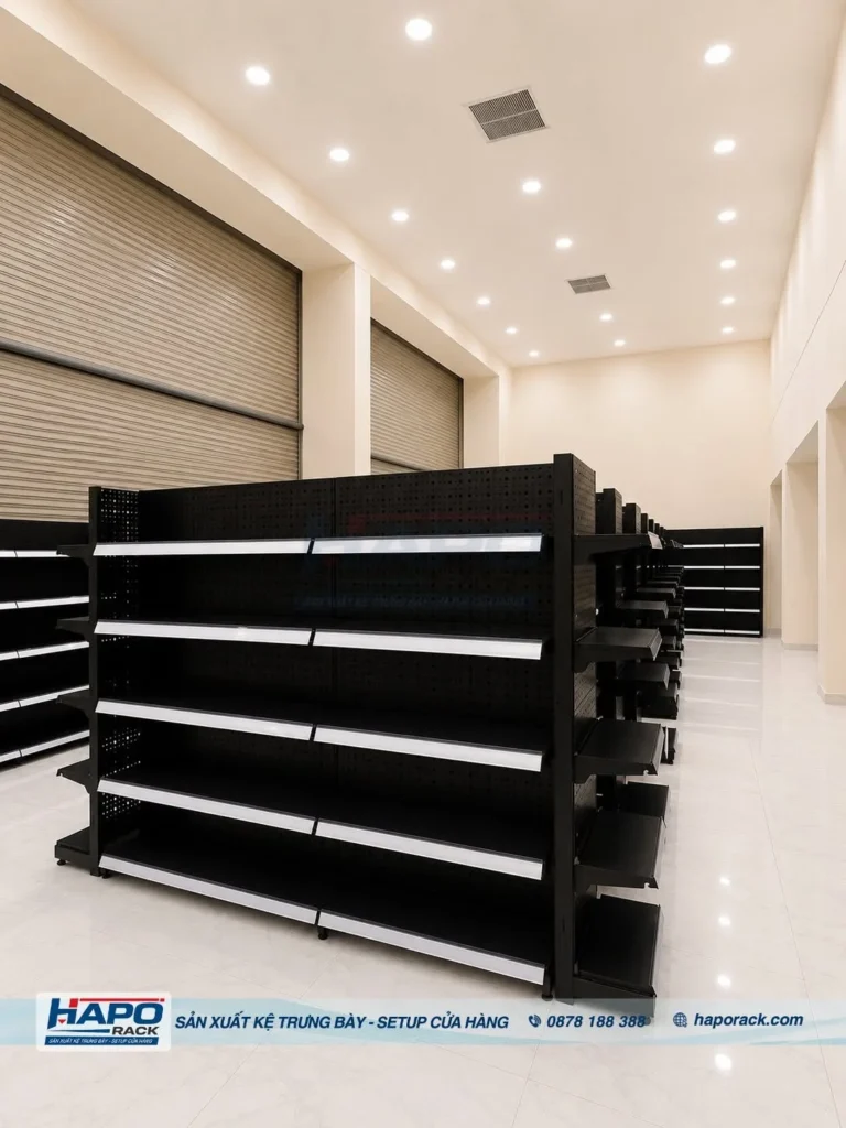 SETUP KỆ SIÊU THỊ CỬA HÀNG TIỆN LỢI TẠI PHAN THIẾT BÌNH THUẬN