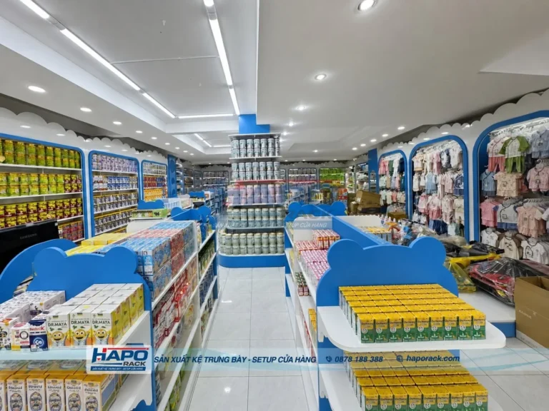 HOÀN THIỆN KỆ TRƯNG BÀY CỬA HÀNG MẸ VÀ BÉ TẠI BIÊN HÒA, ĐỒNG NAI