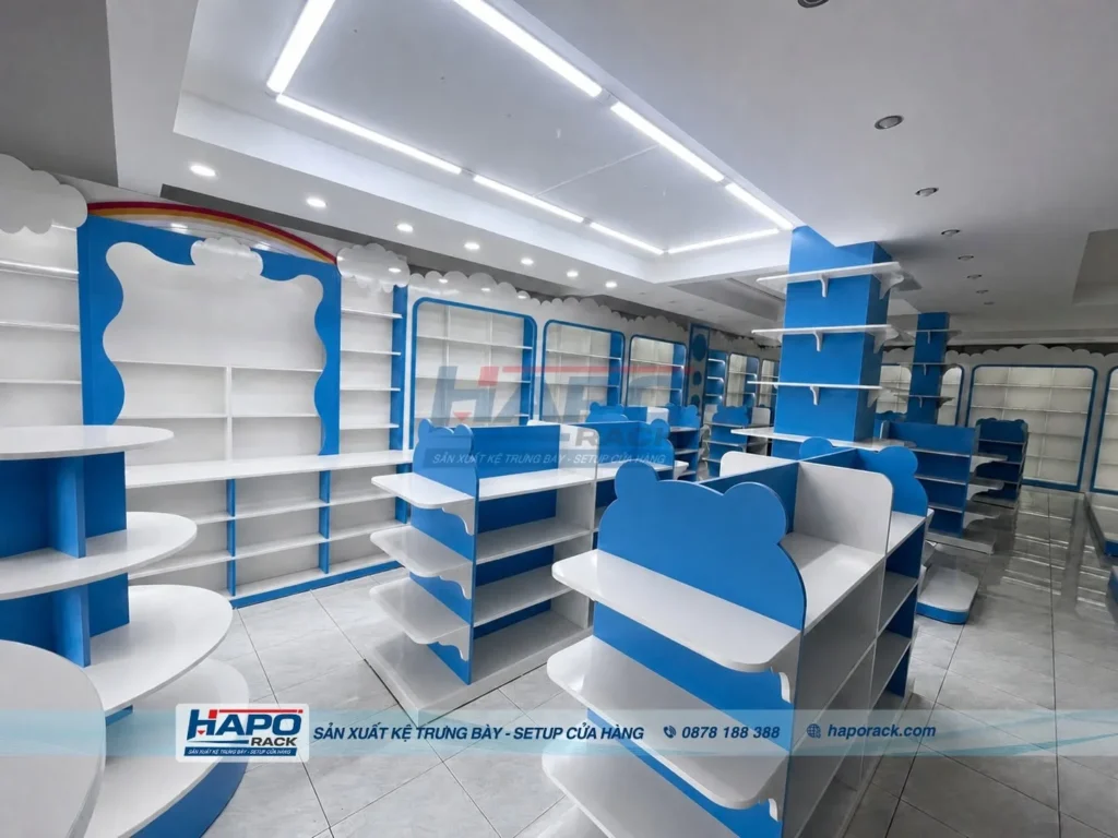 HOÀN THIỆN KỆ TRƯNG BÀY CỬA HÀNG MẸ & BÉ TẠI BIÊN HÒA, ĐỒNG NAI
