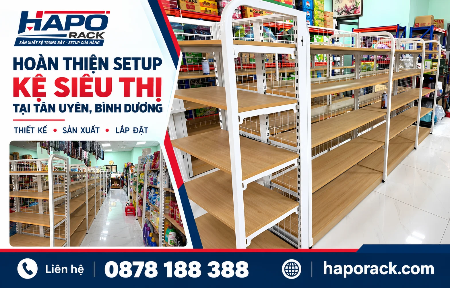 HOÀN THIỆN SETUP KỆ SIÊU THỊ TẠI TÂN UYÊN, BÌNH DƯƠNG