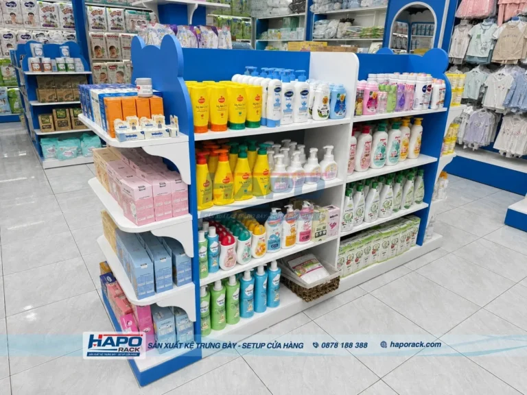 HOÀN THIỆN KỆ TRƯNG BÀY CỬA HÀNG MẸ VÀ BÉ TẠI BIÊN HÒA, ĐỒNG NAI