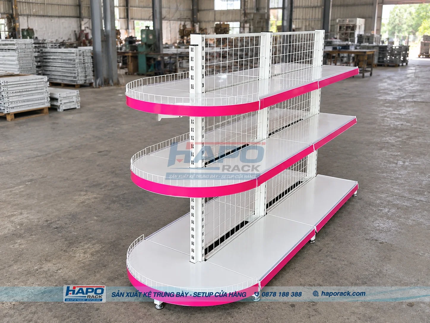 KỆ BÁN NGUYỆT 3 TẦNG