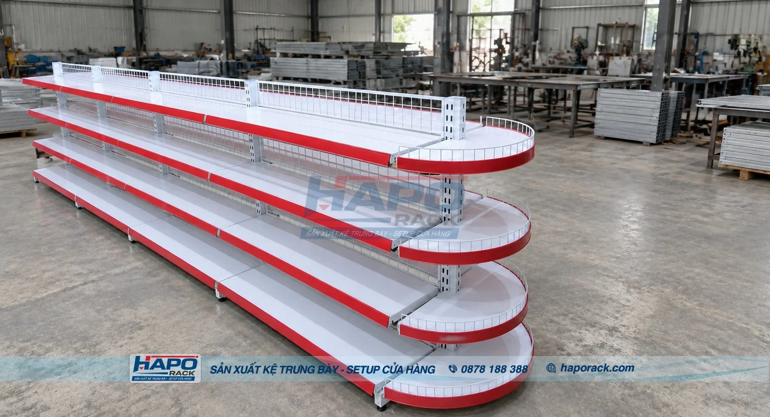 KỆ BÁN NGUYỆT 4 TẦNG