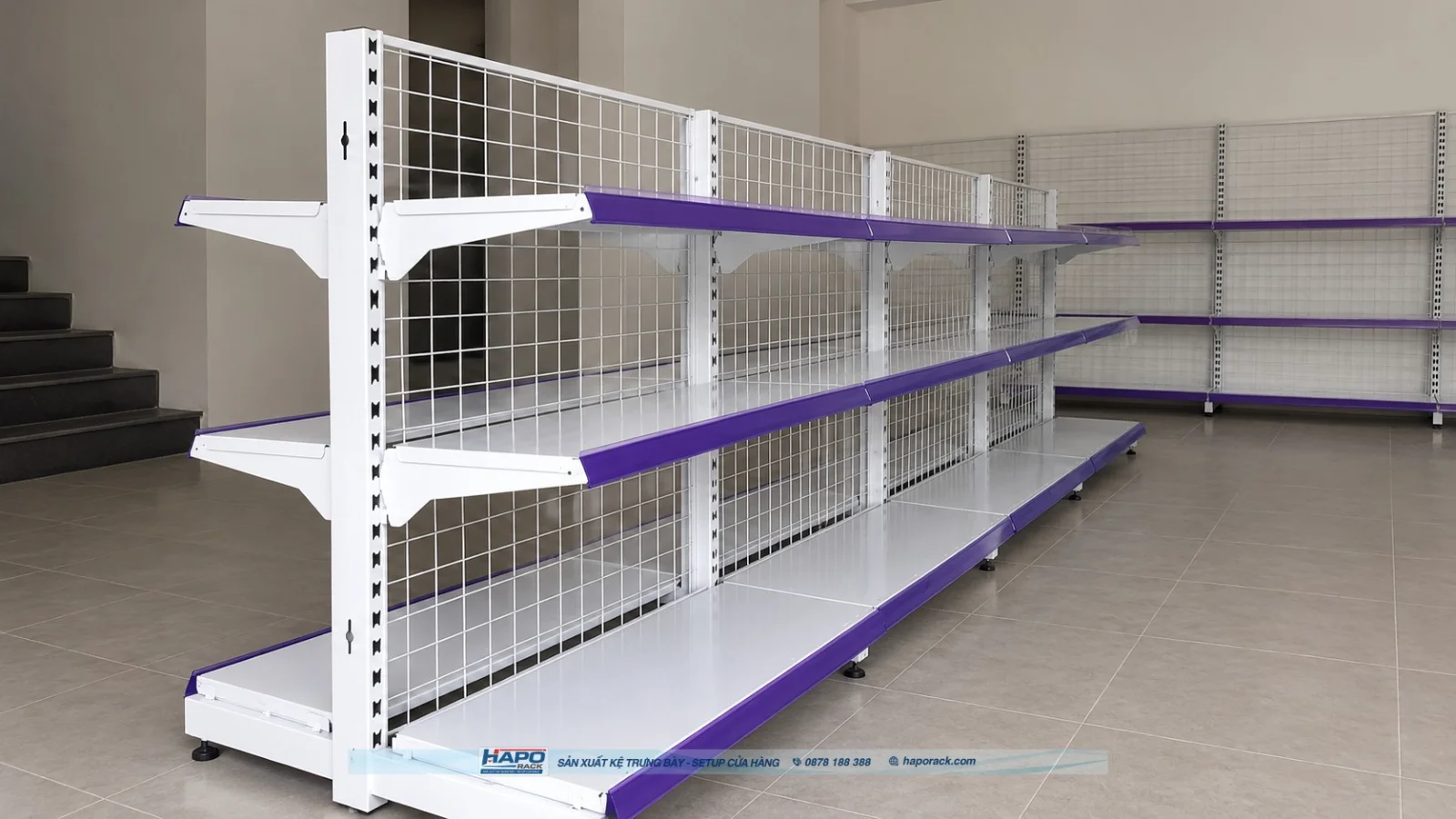 Kệ Đôi Lưng Lưới 3 Tầng Giá Rẻ