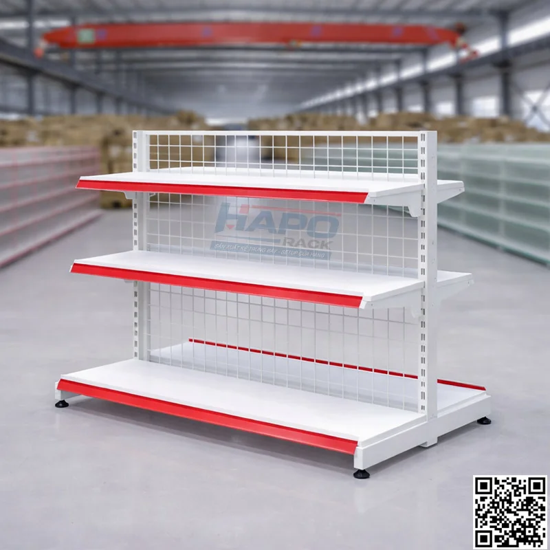 Kệ Đôi Lưng Lưới 3 Tầng