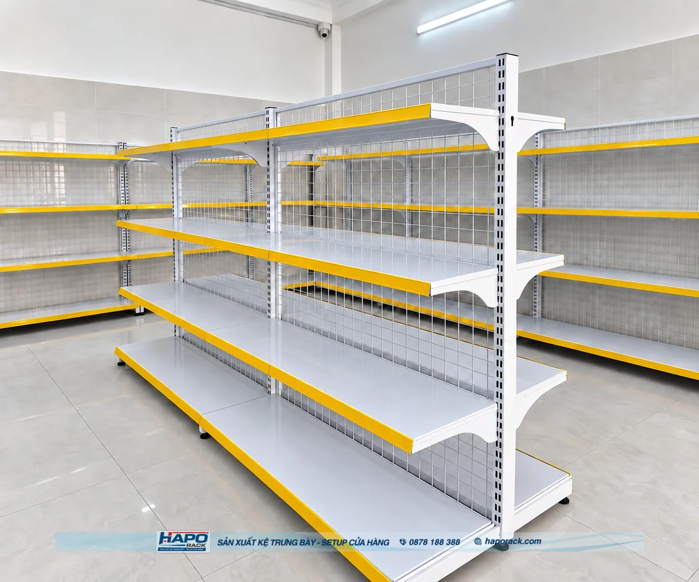 Kệ Đôi Lưng Lưới 4 Tầng Giá Xưởng