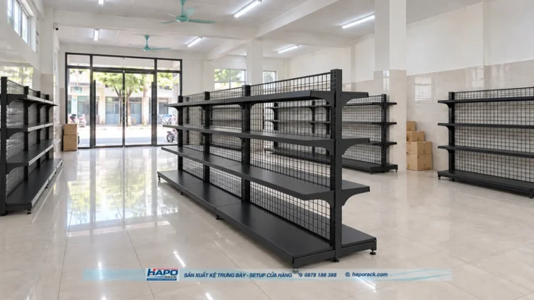 Kệ Đôi Lưng Lưới 4 Tầng