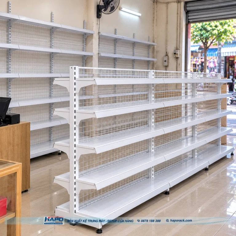 Kệ Đôi Lưng Lưới 5 Tầng
