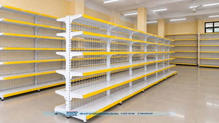 Kệ Đôi Lưng Lưới 6 Tầng