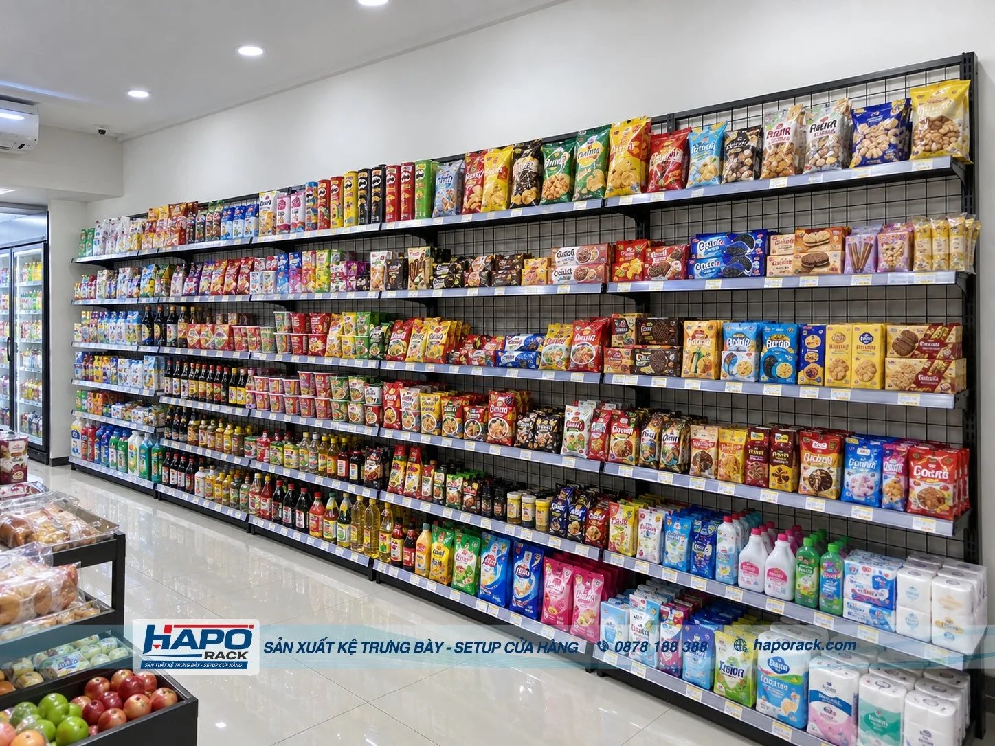 Kệ Đơn Lưng Lưới 2m1 6 Tầng Nhiều Tầng Chứa, Dễ Sắp Xếp Hàng Hóa