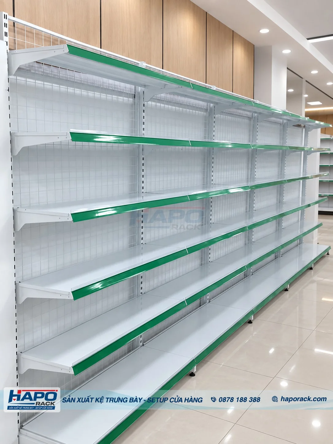 Kệ Đơn Lưng Lưới 2m1 6 Tầng Tận Dụng Chiều Cao, Chứa Hàng Tốt