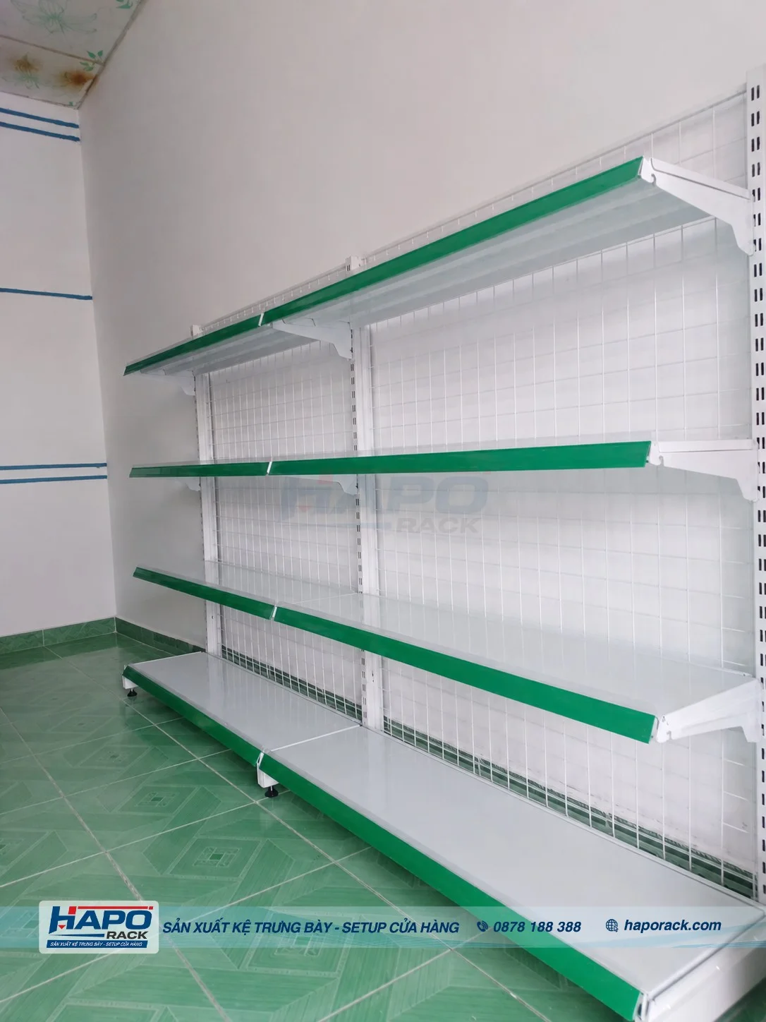 Kệ Đơn Lưng Lưới 4 Tầng Cao 1m5 – Mẫu Kệ, Kích Thước Và Báo Giá