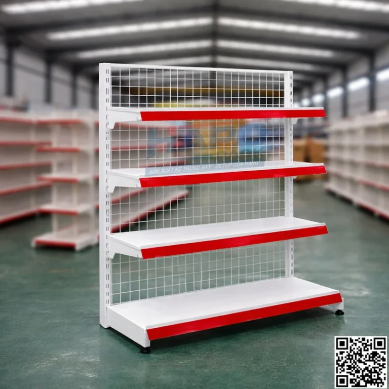 Kệ Đơn Lưng Lưới 4 Tầng