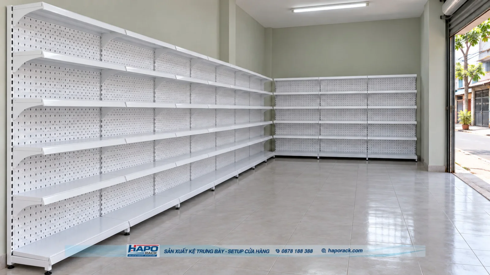 Kệ Đơn Tôn Đục Lỗ 6 Tầng Bền Đẹp