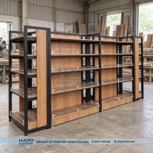 KỆ GỖ TRƯNG BÀY ĐỒ DECOR - ảnh 1