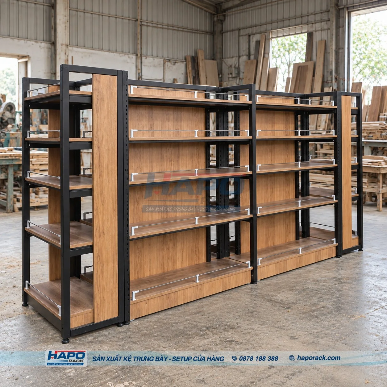 KỆ GỖ TRƯNG BÀY ĐỒ DECOR