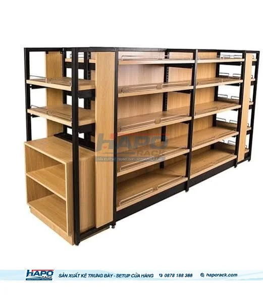 KỆ GỖ TRƯNG BÀY ĐỒ DECOR
